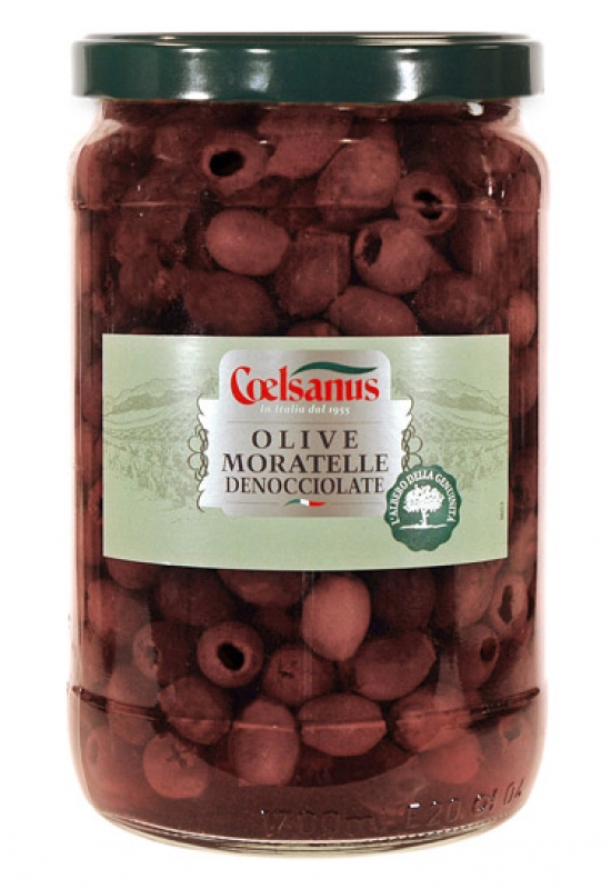 Olives noires au naturel dénoyautées 